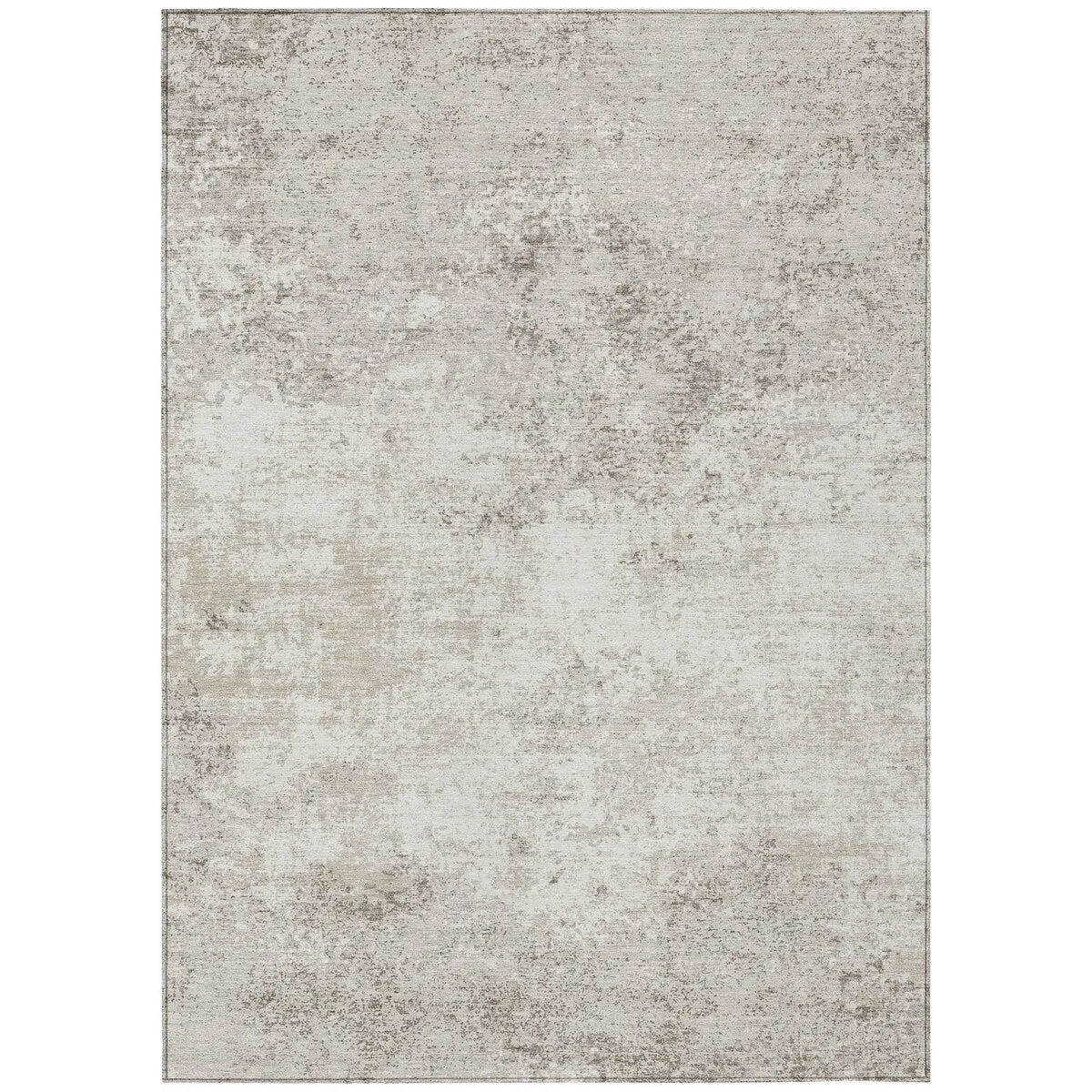 Machine Washable Indoor/ Outdoor Abstract Pixels Chantille Rug