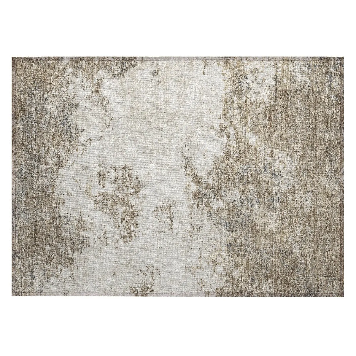 Machine Washable Indoor/ Outdoor Abstract Pixels Chantille Rug