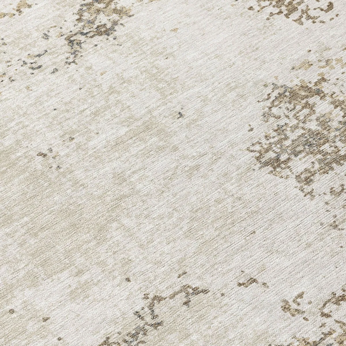 Machine Washable Indoor/ Outdoor Abstract Pixels Chantille Rug