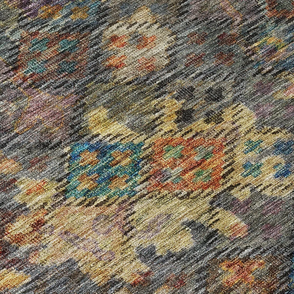 Machine Washable Indoor/ Outdoor Boho Moroccan Chantille Rug