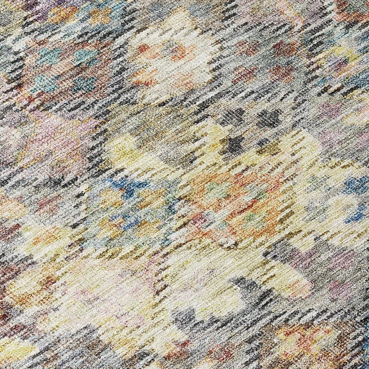 Machine Washable Indoor/ Outdoor Boho Moroccan Chantille Rug