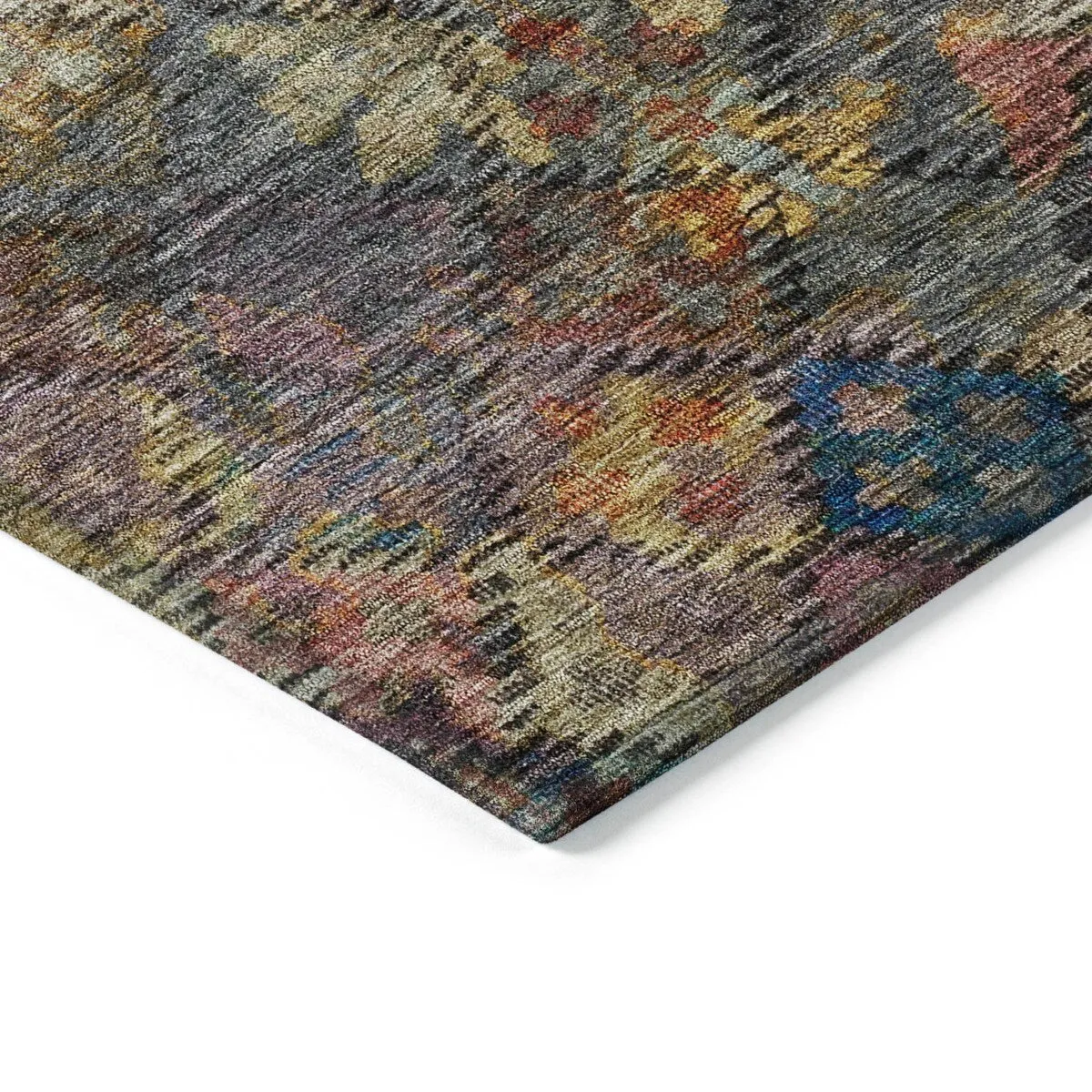 Machine Washable Indoor/ Outdoor Boho Moroccan Chantille Rug