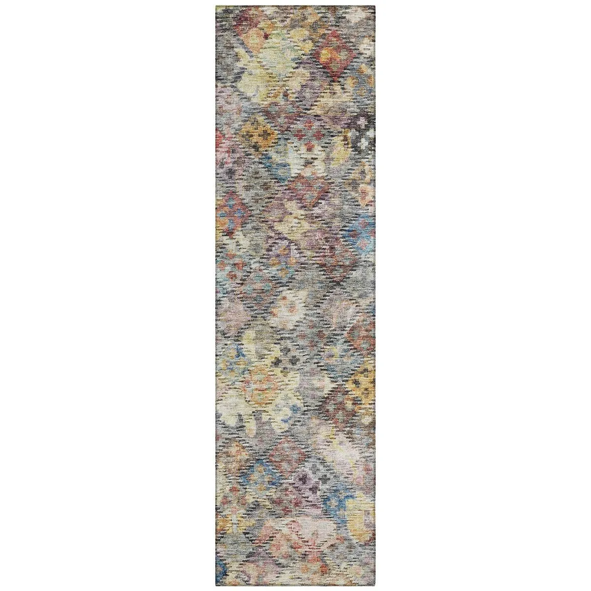 Machine Washable Indoor/ Outdoor Boho Moroccan Chantille Rug