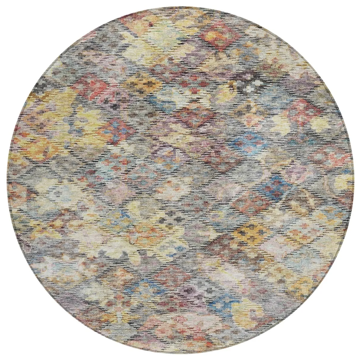 Machine Washable Indoor/ Outdoor Boho Moroccan Chantille Rug