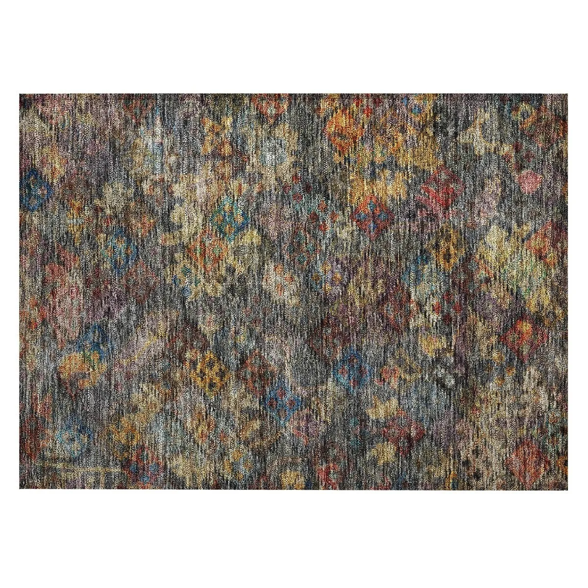 Machine Washable Indoor/ Outdoor Boho Moroccan Chantille Rug