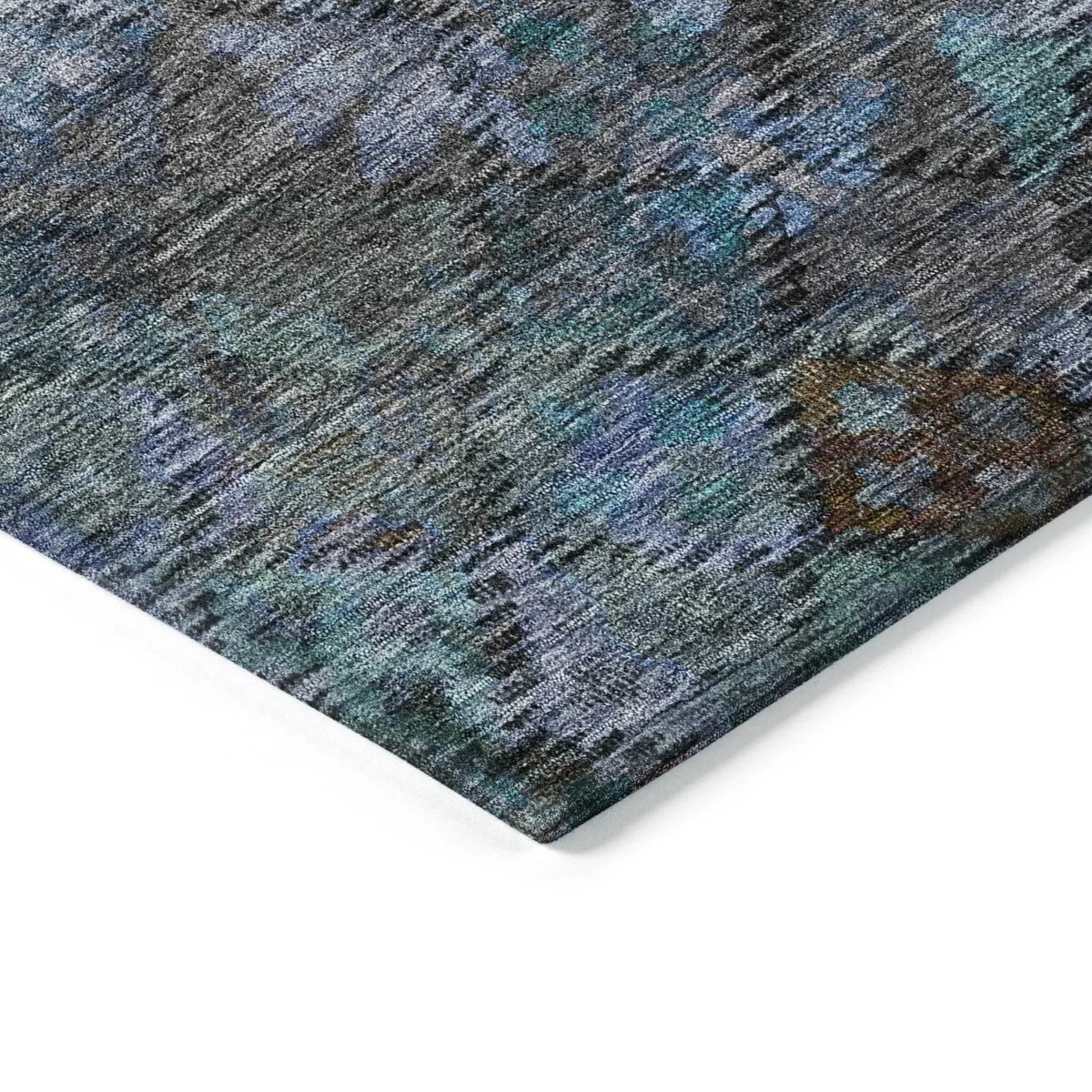 Machine Washable Indoor/ Outdoor Boho Moroccan Chantille Rug