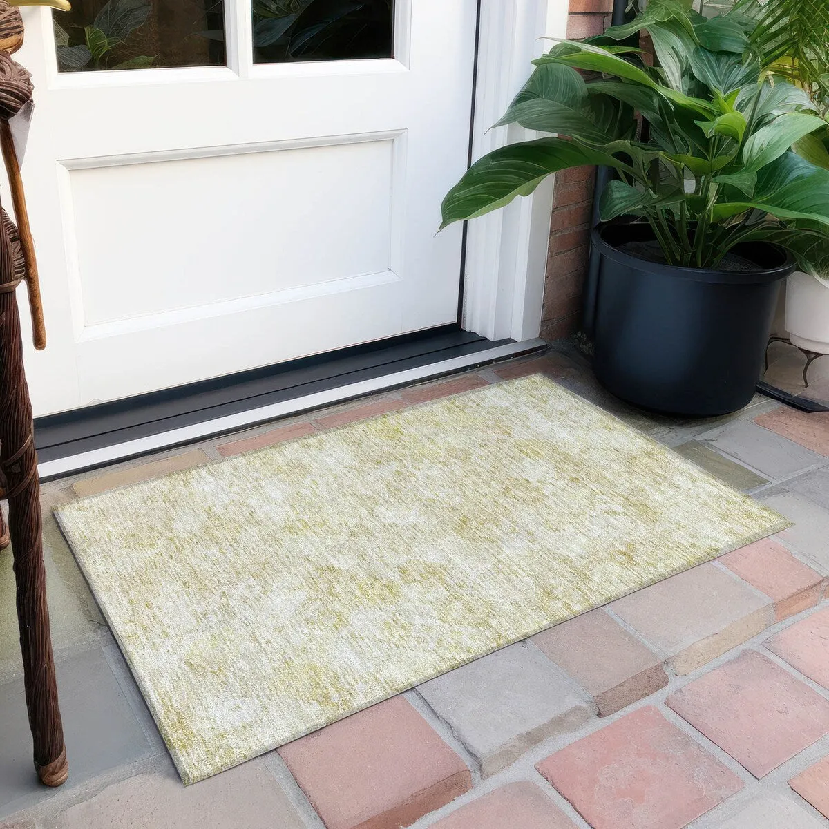 Machine Washable Indoor/ Outdoor Boho Moroccan Chantille Rug
