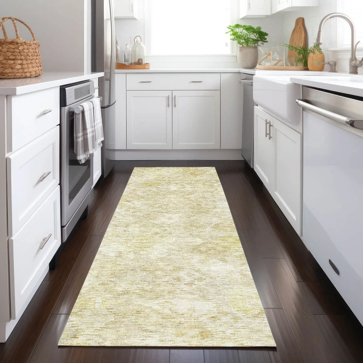 Machine Washable Indoor/ Outdoor Boho Moroccan Chantille Rug