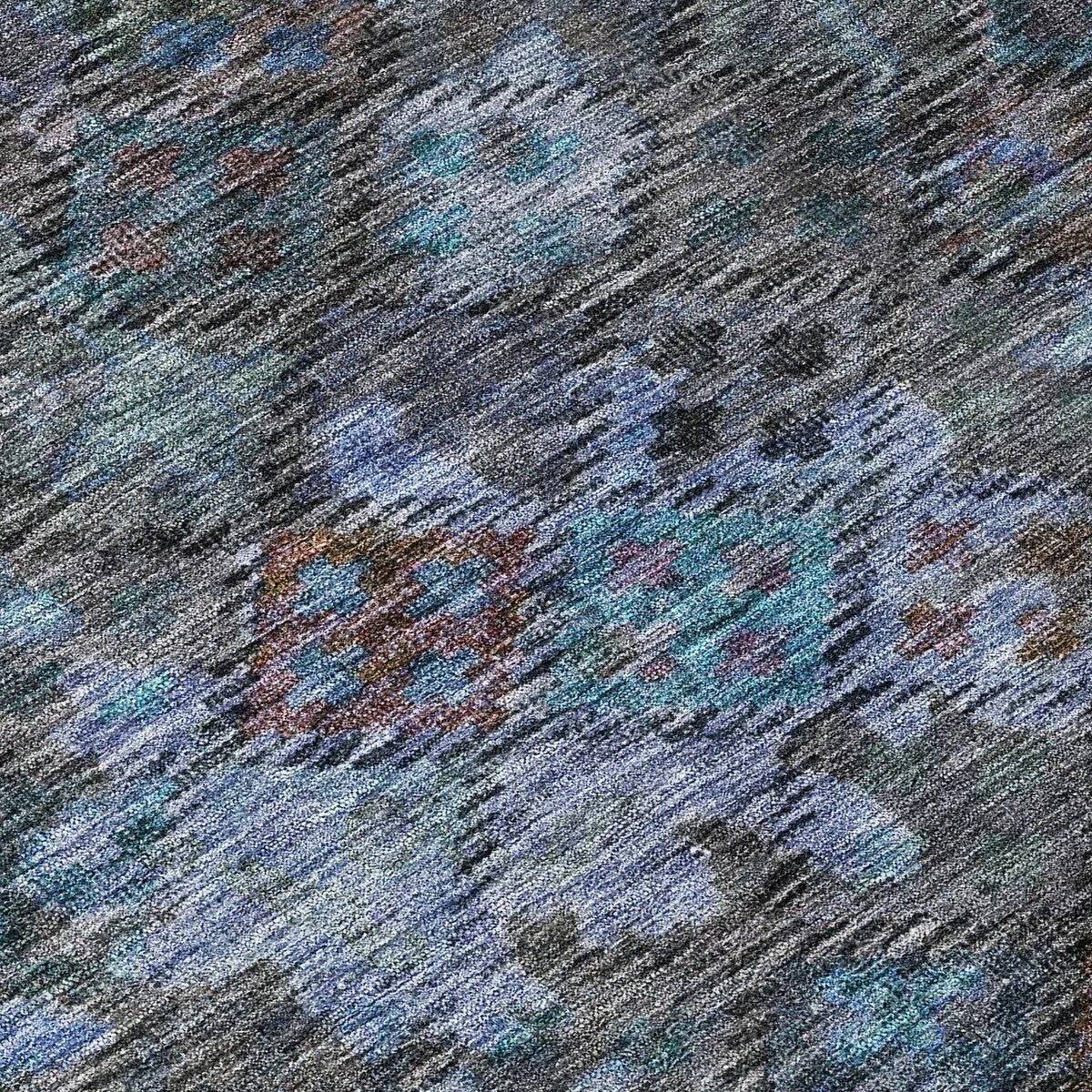 Machine Washable Indoor/ Outdoor Boho Moroccan Chantille Rug