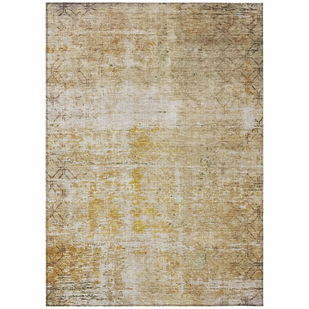 Machine Washable Indoor/ Outdoor Boho Moroccan Chantille Rug