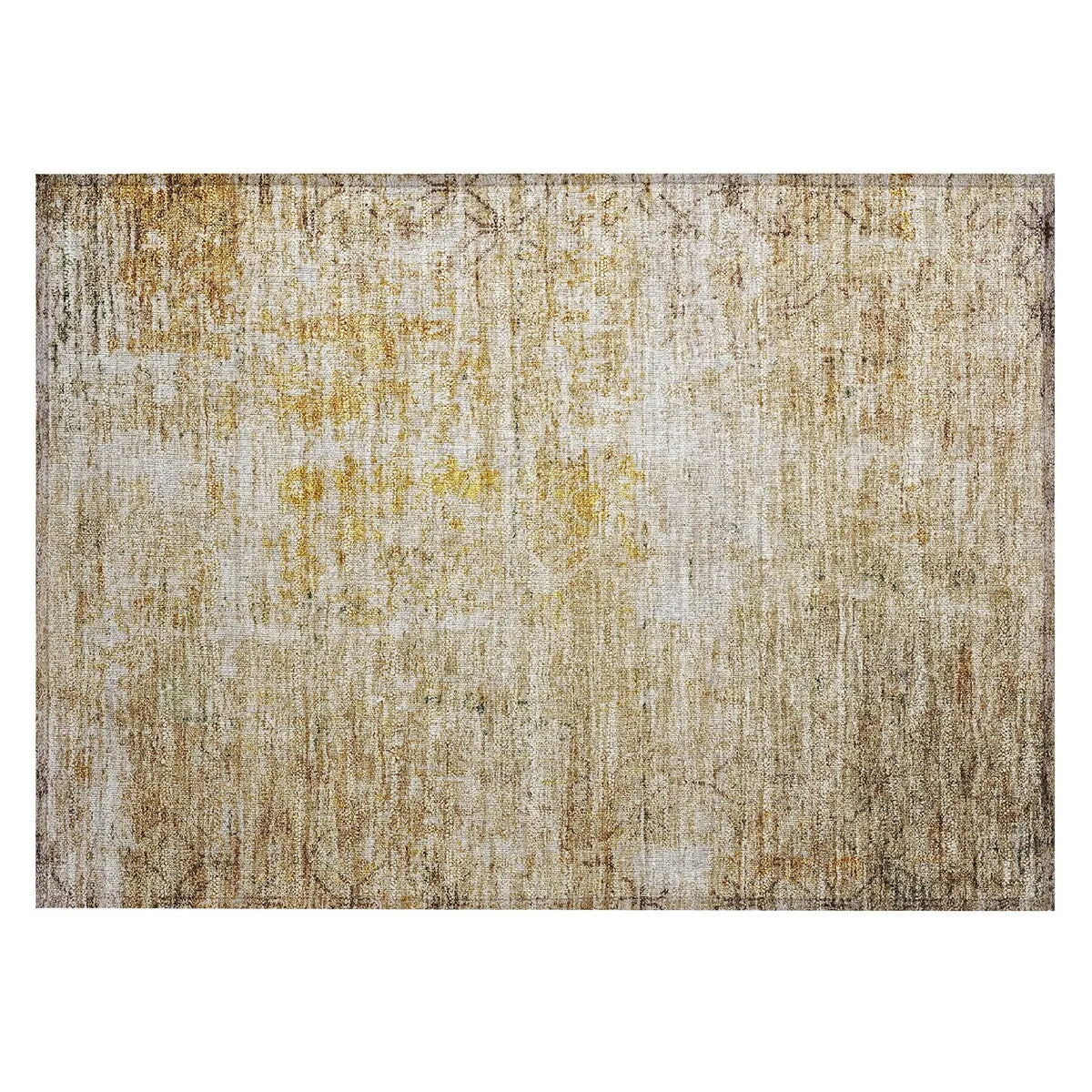 Machine Washable Indoor/ Outdoor Boho Moroccan Chantille Rug