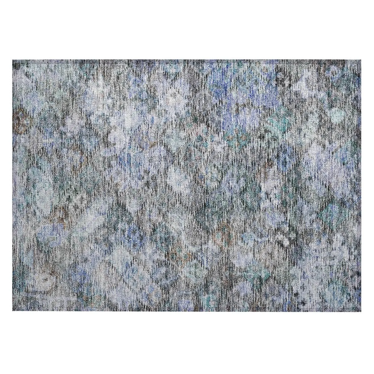 Machine Washable Indoor/ Outdoor Boho Moroccan Chantille Rug