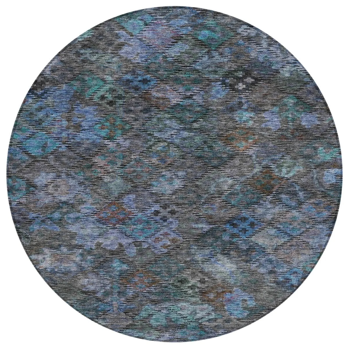 Machine Washable Indoor/ Outdoor Boho Moroccan Chantille Rug