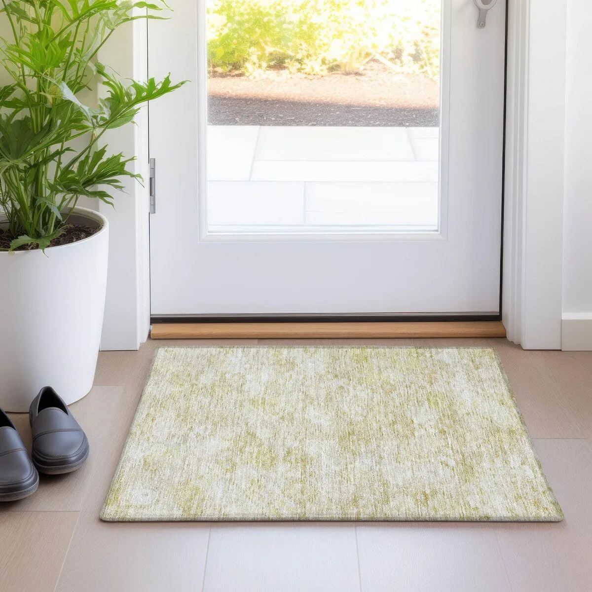 Machine Washable Indoor/ Outdoor Boho Moroccan Chantille Rug