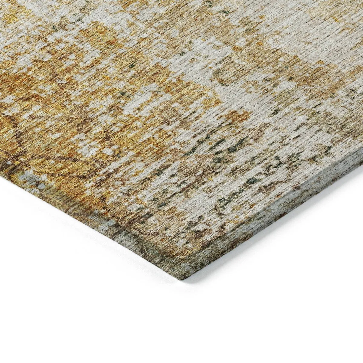 Machine Washable Indoor/ Outdoor Boho Moroccan Chantille Rug