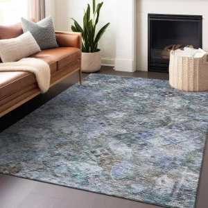 Machine Washable Indoor/ Outdoor Boho Moroccan Chantille Rug