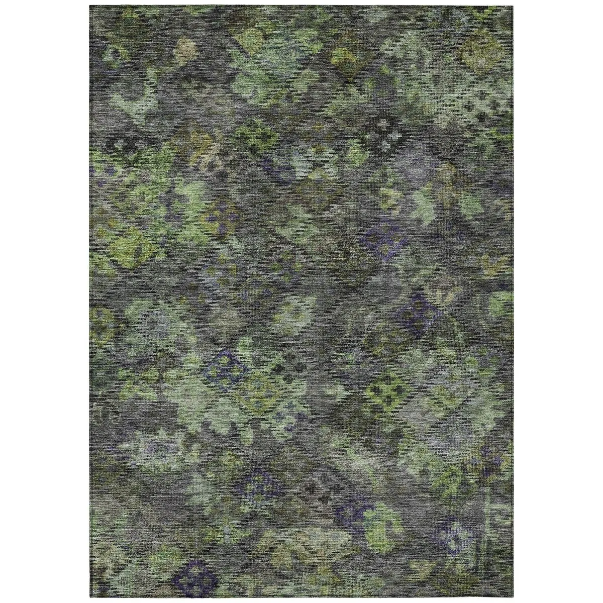 Machine Washable Indoor/ Outdoor Boho Moroccan Chantille Rug
