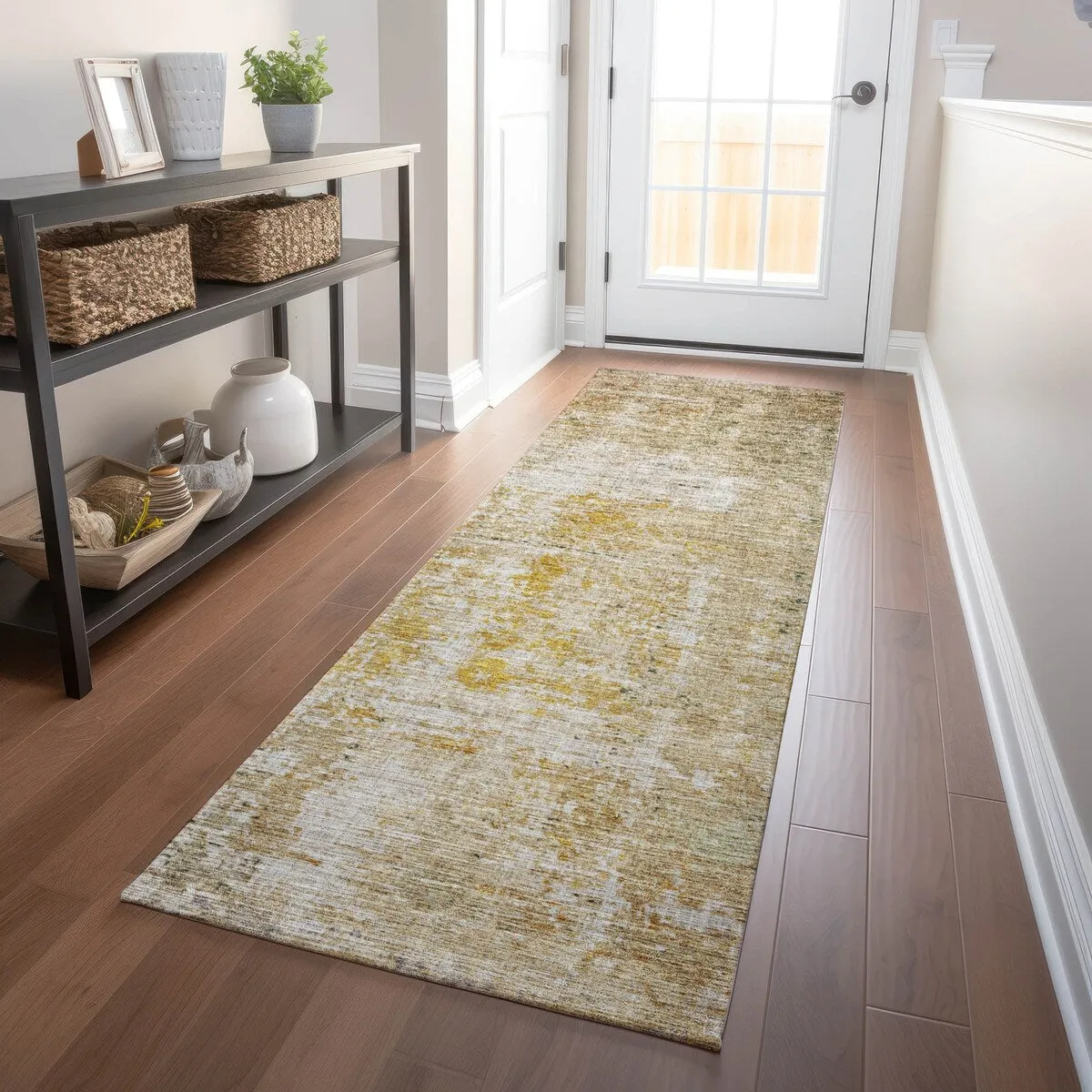Machine Washable Indoor/ Outdoor Boho Moroccan Chantille Rug