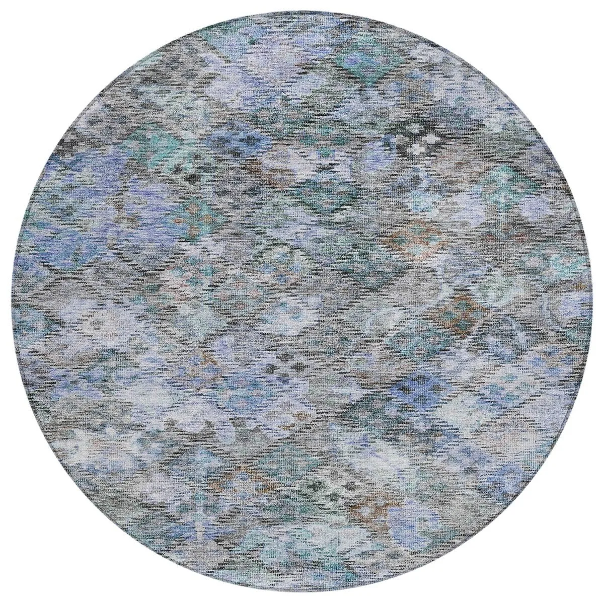 Machine Washable Indoor/ Outdoor Boho Moroccan Chantille Rug