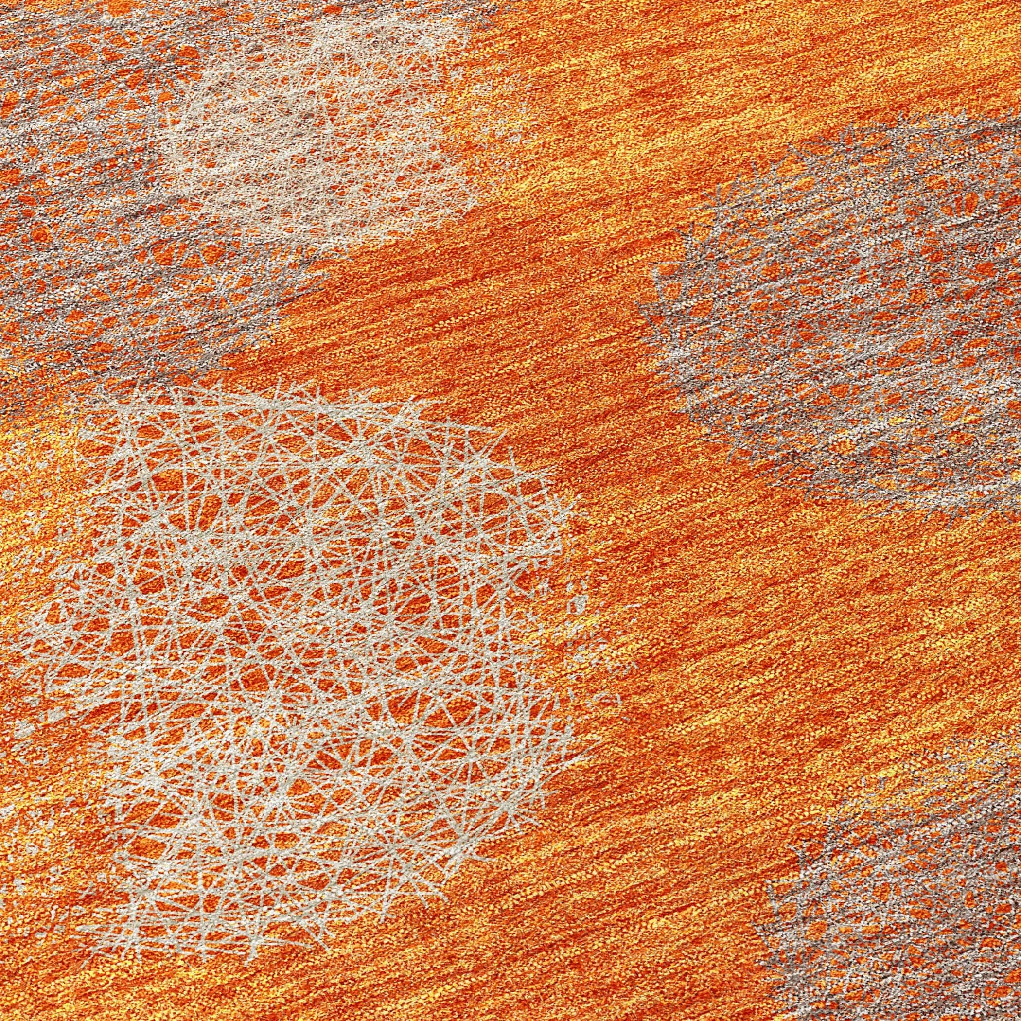 Machine Washable Indoor/ Outdoor Boho Sphere Chantille Rug
