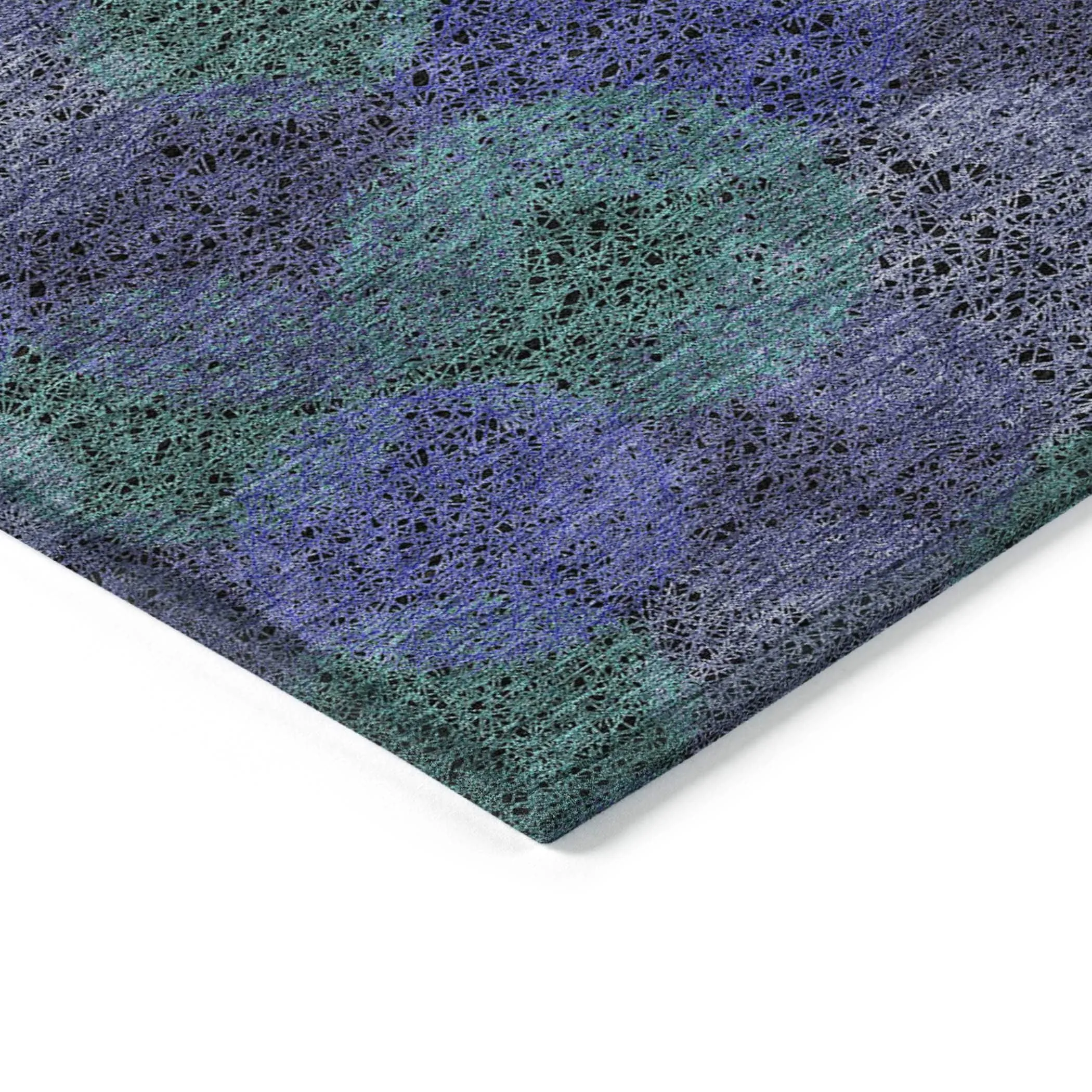Machine Washable Indoor/ Outdoor Boho Sphere Chantille Rug