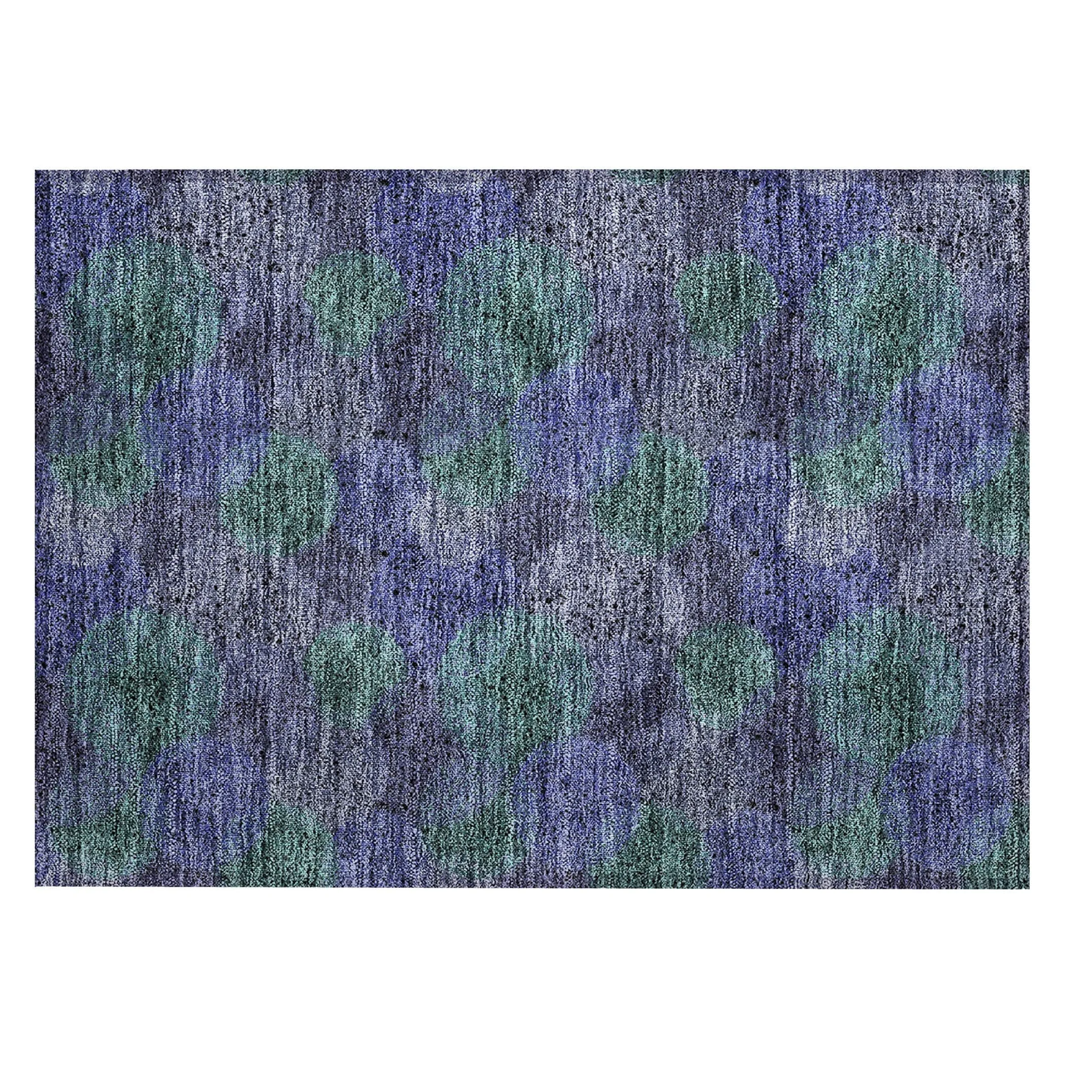 Machine Washable Indoor/ Outdoor Boho Sphere Chantille Rug
