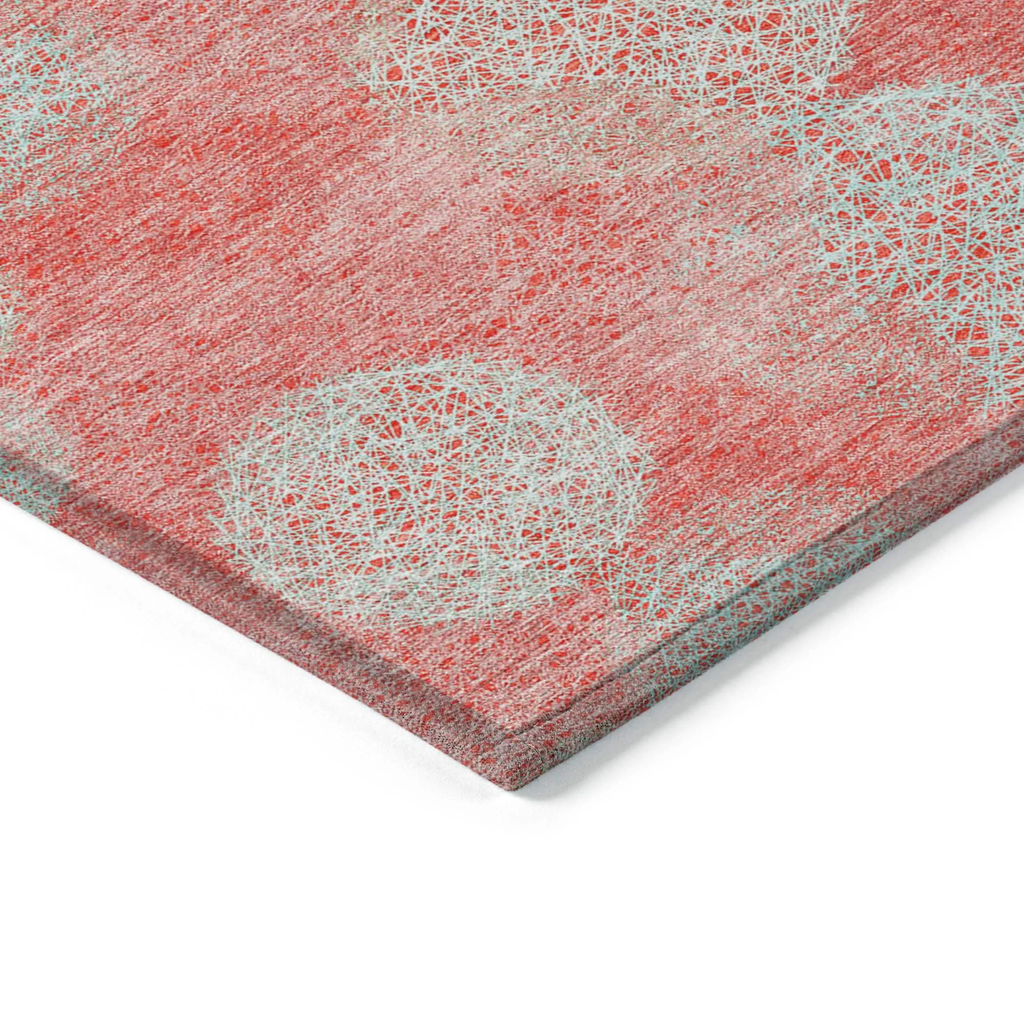 Machine Washable Indoor/ Outdoor Boho Sphere Chantille Rug