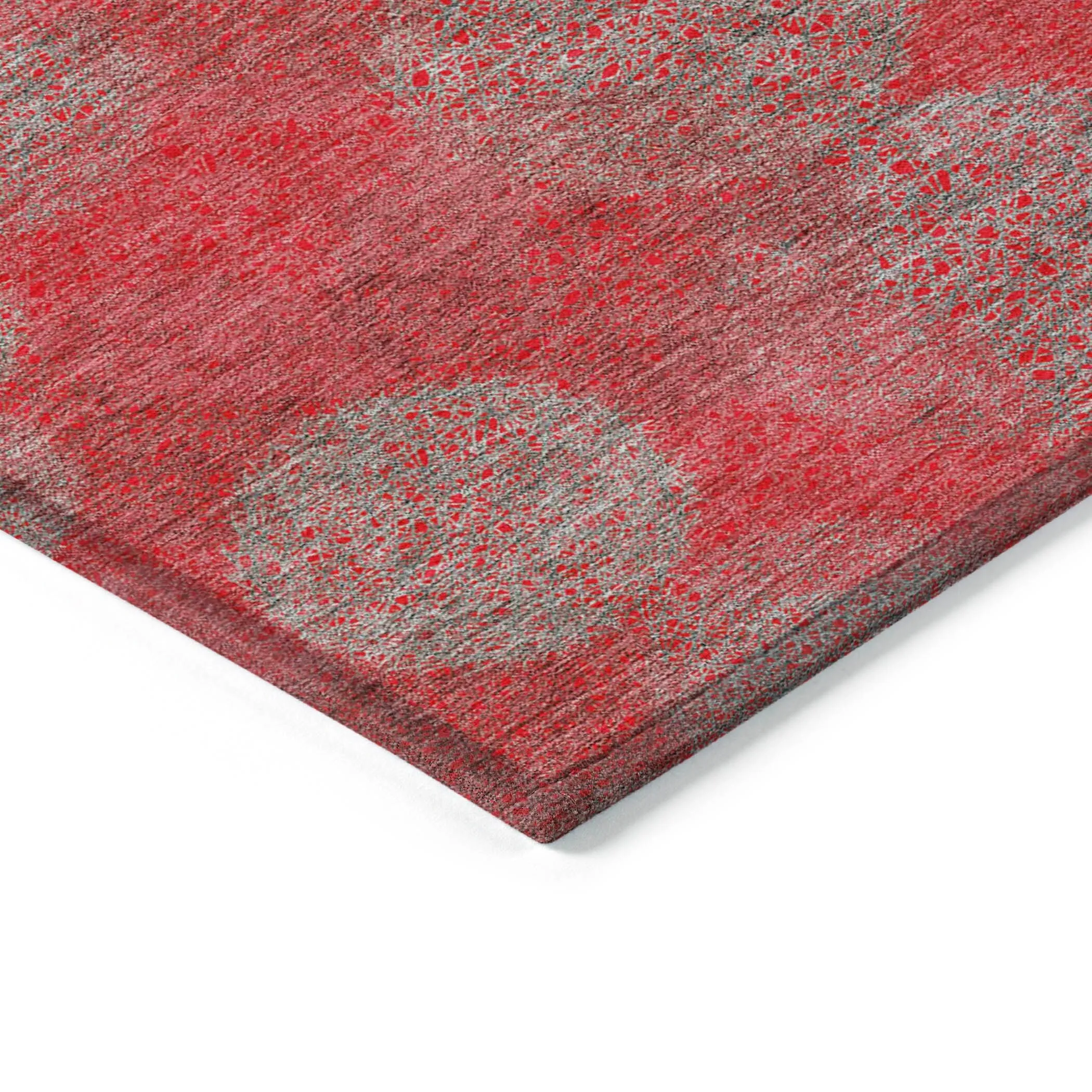 Machine Washable Indoor/ Outdoor Boho Sphere Chantille Rug