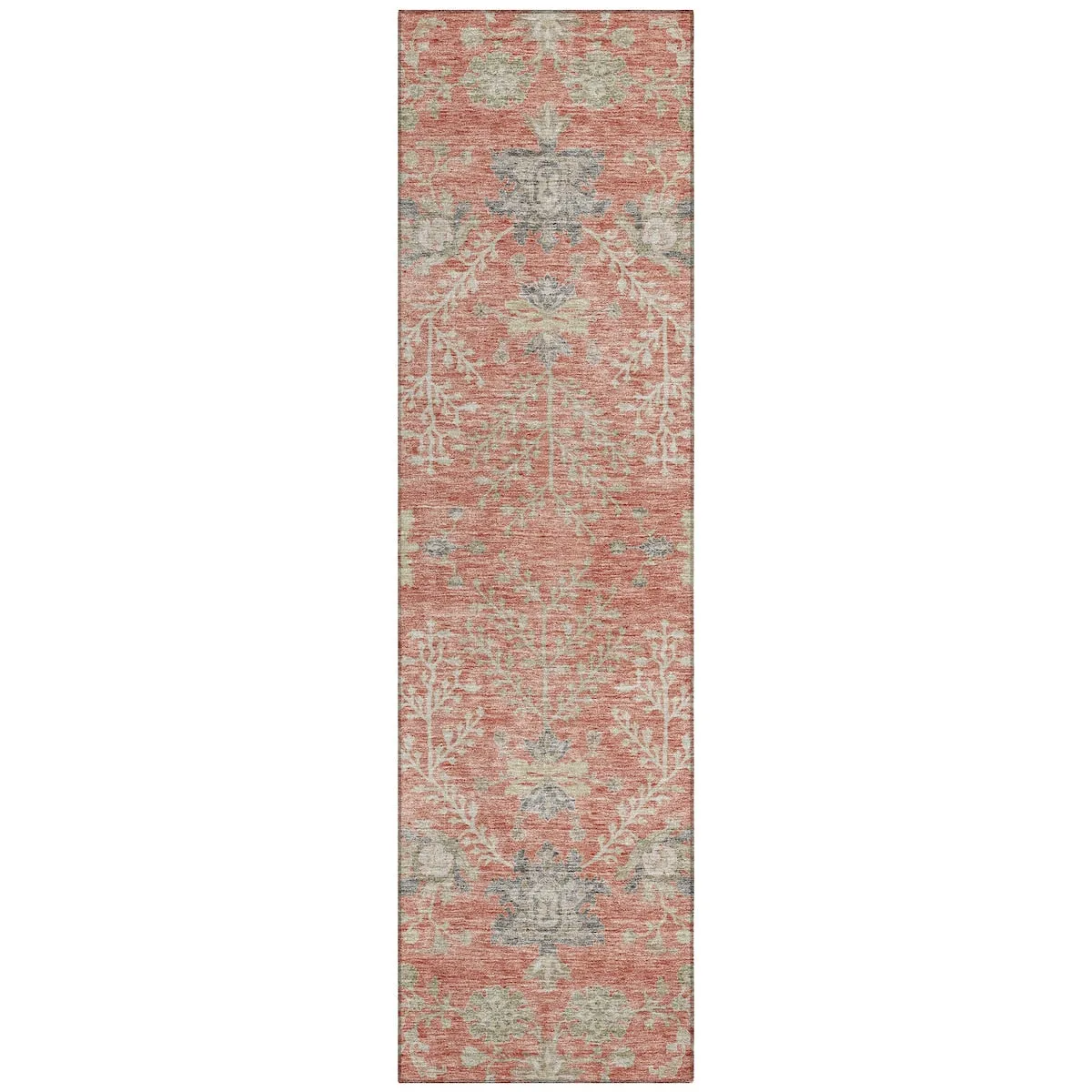 Machine Washable Indoor/ Outdoor Boho Traditional Chantille Rug