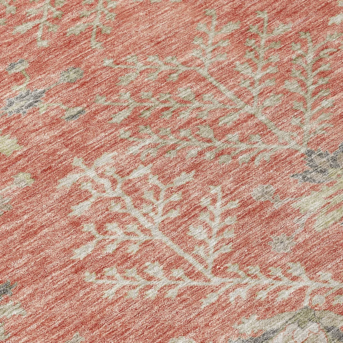 Machine Washable Indoor/ Outdoor Boho Traditional Chantille Rug