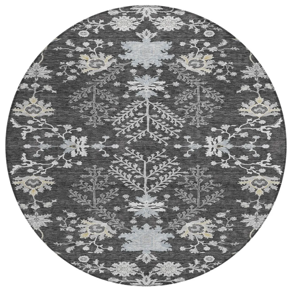 Machine Washable Indoor/ Outdoor Boho Traditional Chantille Rug