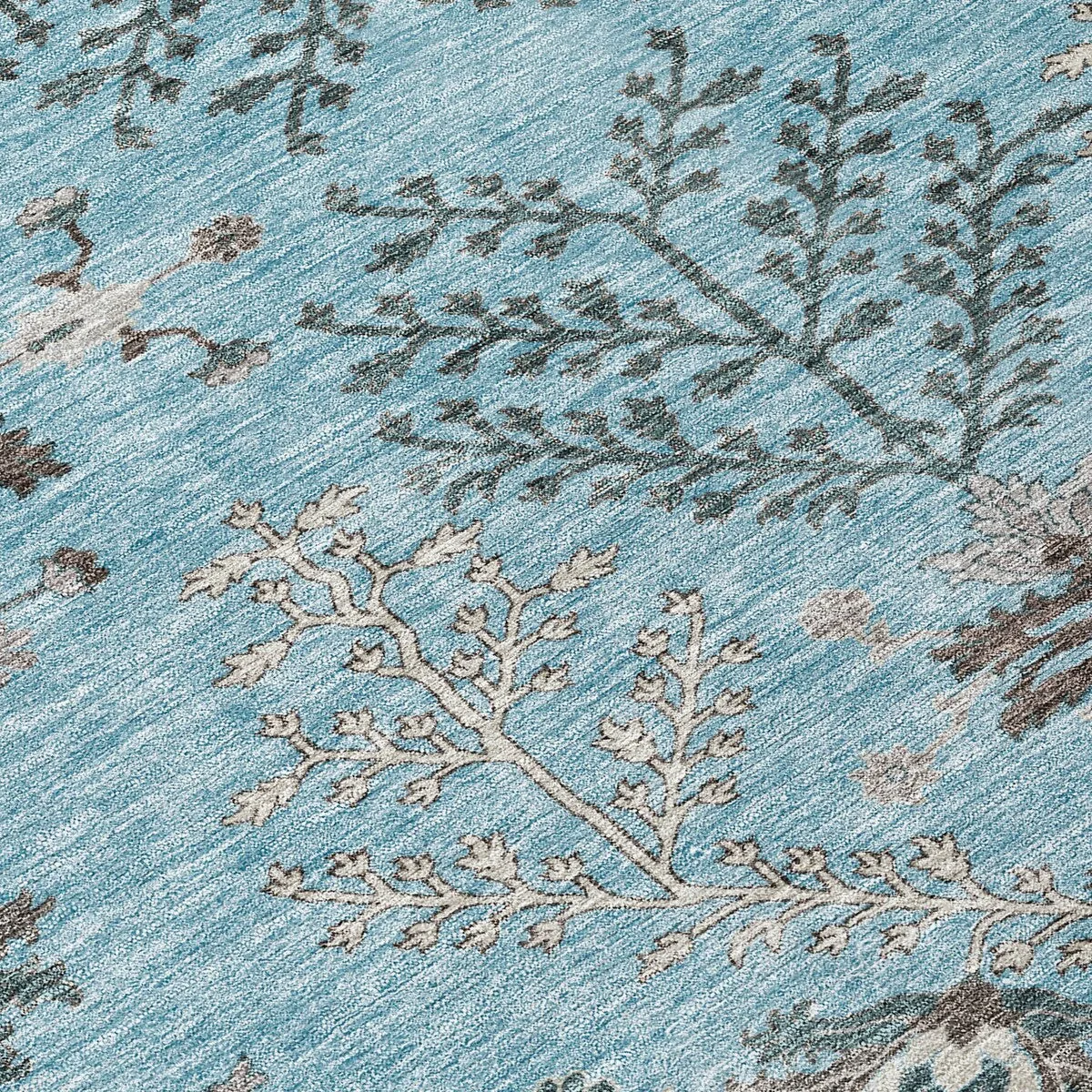 Machine Washable Indoor/ Outdoor Boho Traditional Chantille Rug