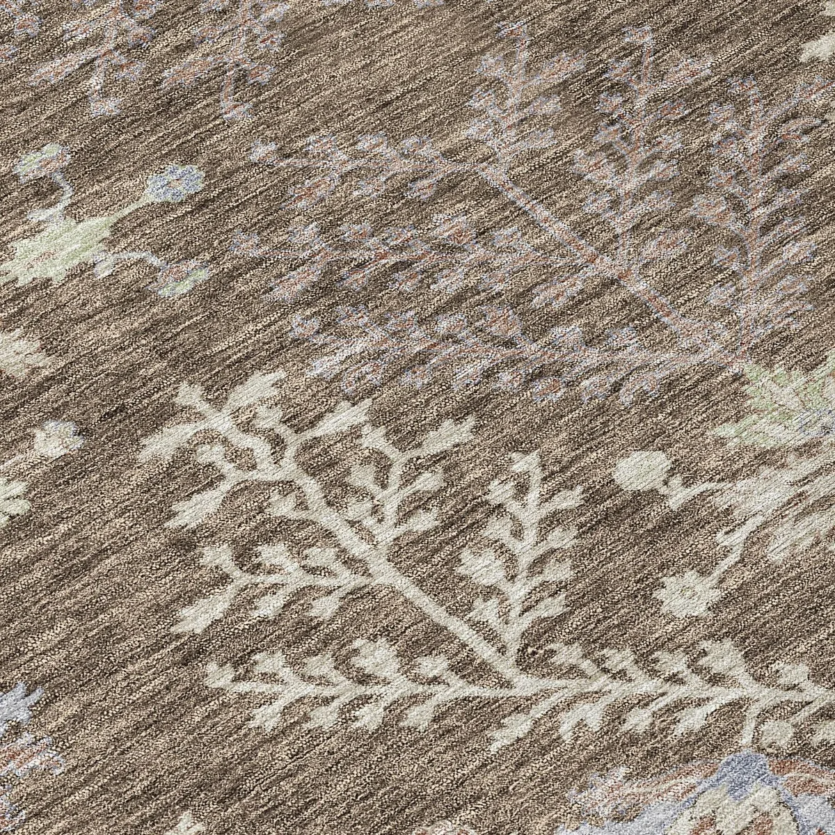Machine Washable Indoor/ Outdoor Boho Traditional Chantille Rug