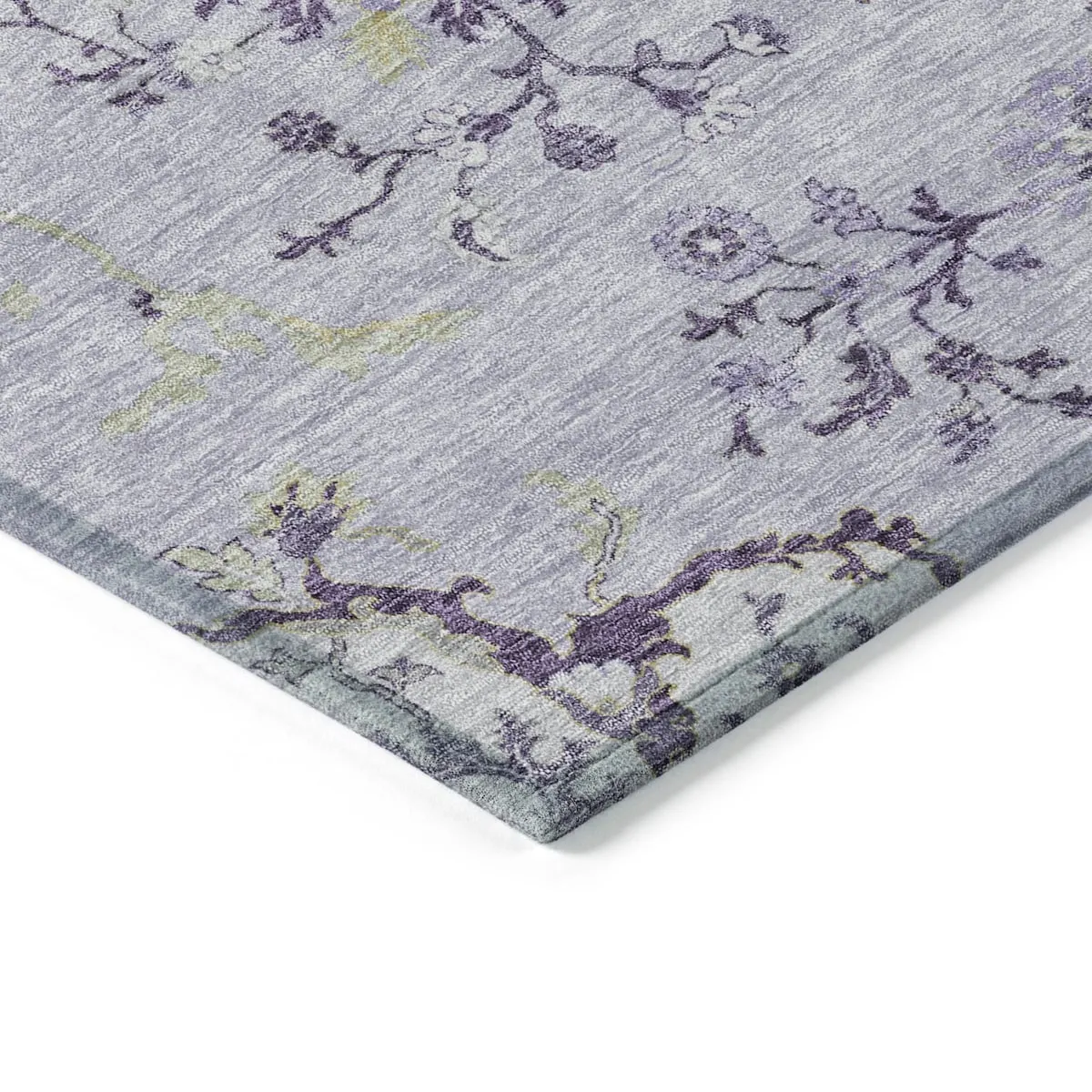 Machine Washable Indoor/ Outdoor Boho Traditional Chantille Rug
