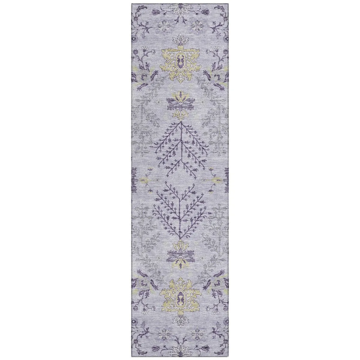 Machine Washable Indoor/ Outdoor Boho Traditional Chantille Rug