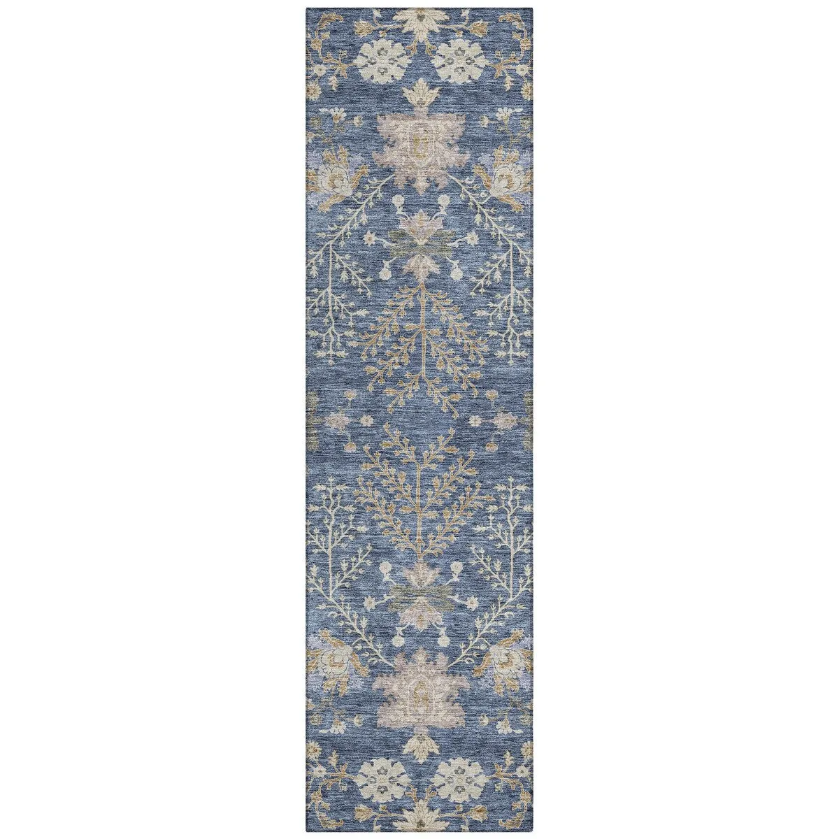 Machine Washable Indoor/ Outdoor Boho Traditional Chantille Rug