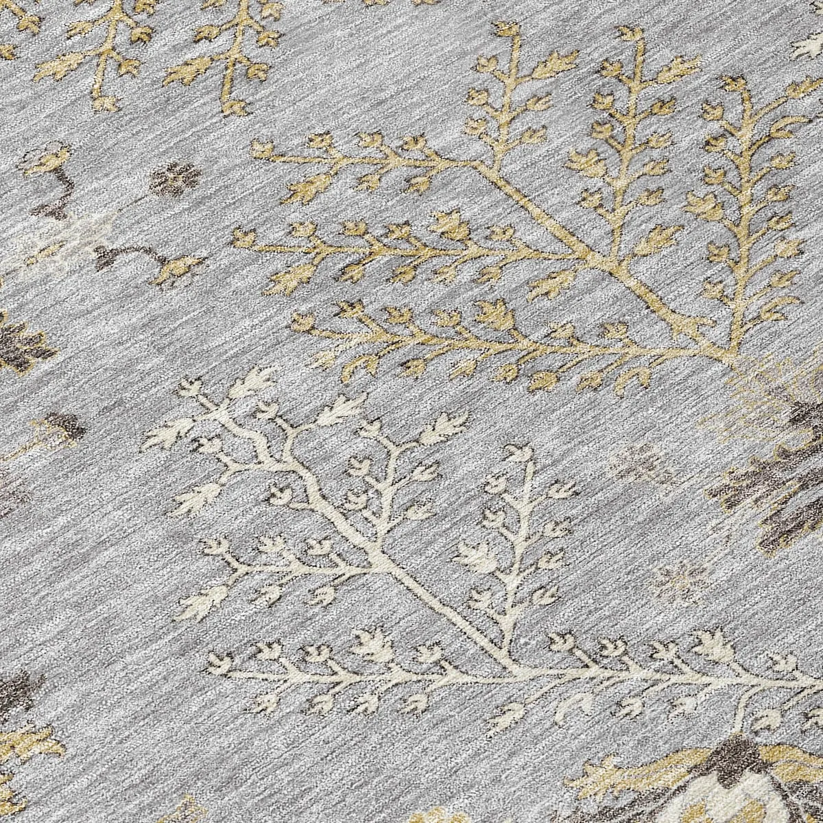 Machine Washable Indoor/ Outdoor Boho Traditional Chantille Rug