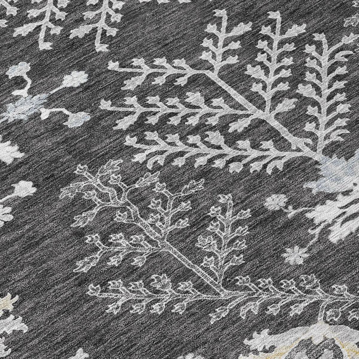 Machine Washable Indoor/ Outdoor Boho Traditional Chantille Rug