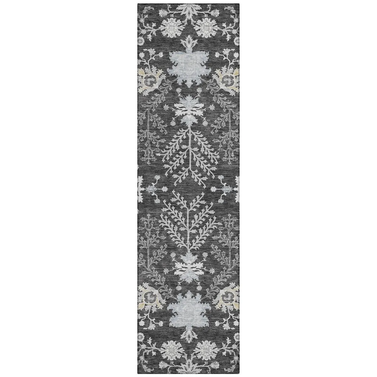 Machine Washable Indoor/ Outdoor Boho Traditional Chantille Rug