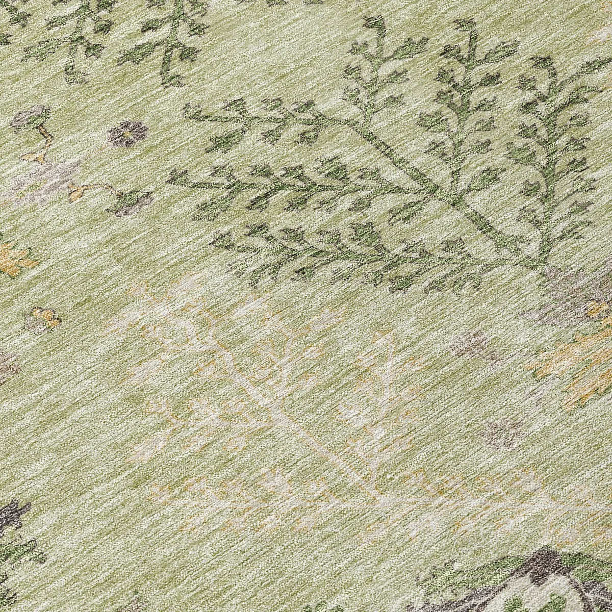 Machine Washable Indoor/ Outdoor Boho Traditional Chantille Rug
