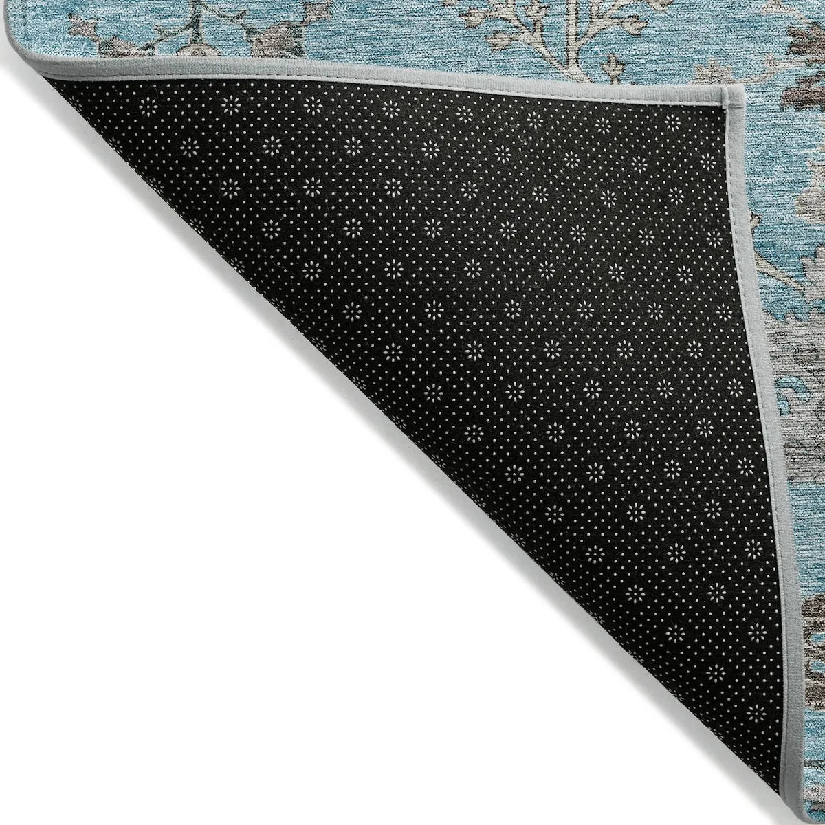 Machine Washable Indoor/ Outdoor Boho Traditional Chantille Rug