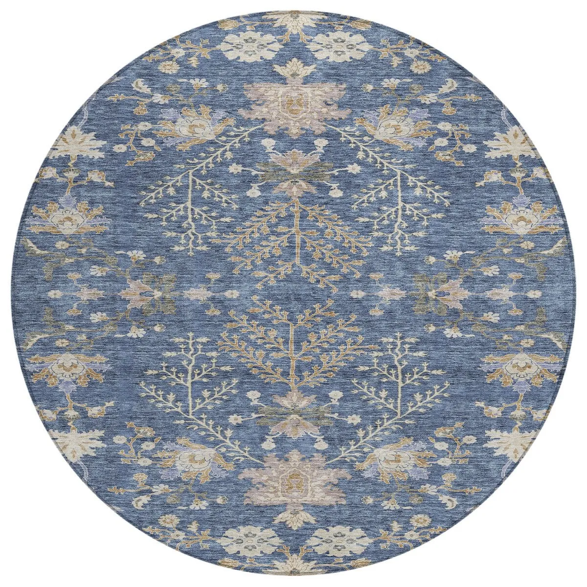 Machine Washable Indoor/ Outdoor Boho Traditional Chantille Rug