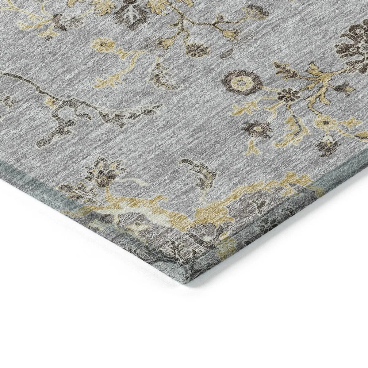 Machine Washable Indoor/ Outdoor Boho Traditional Chantille Rug