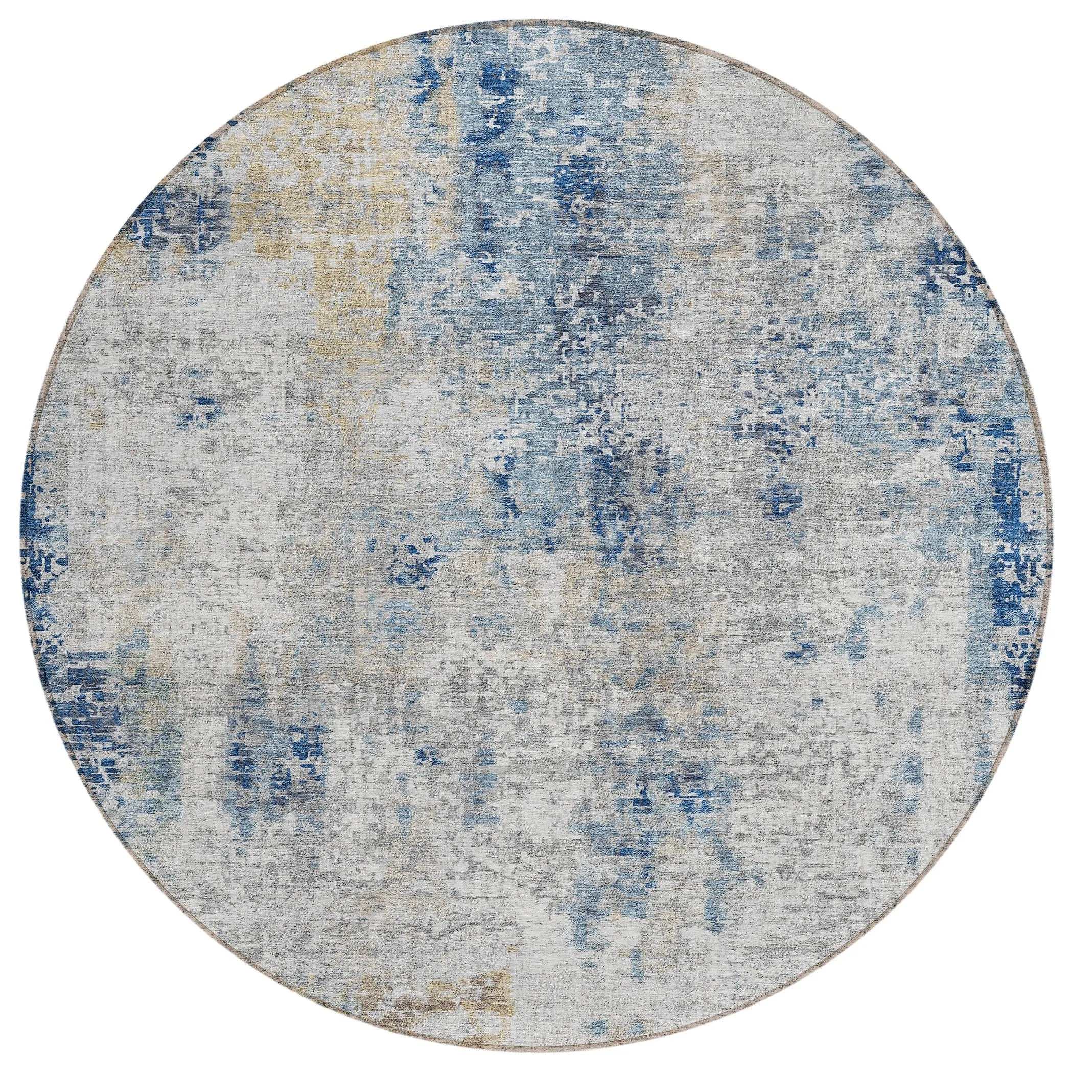 Machine Washable Indoor/ Outdoor Chantille Abstract Modern Rug