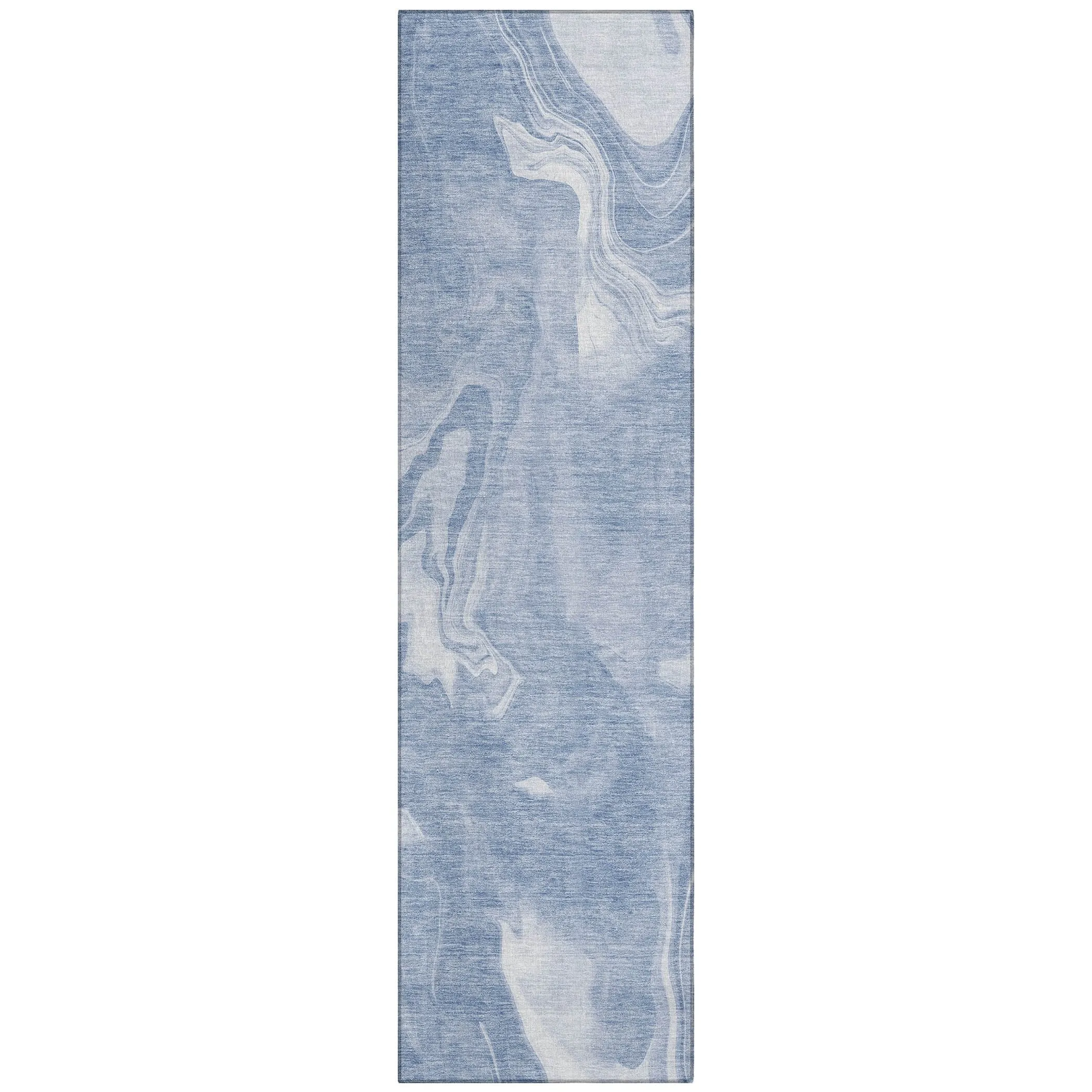 Machine Washable Indoor/ Outdoor Chantille Abstract Motion Rug