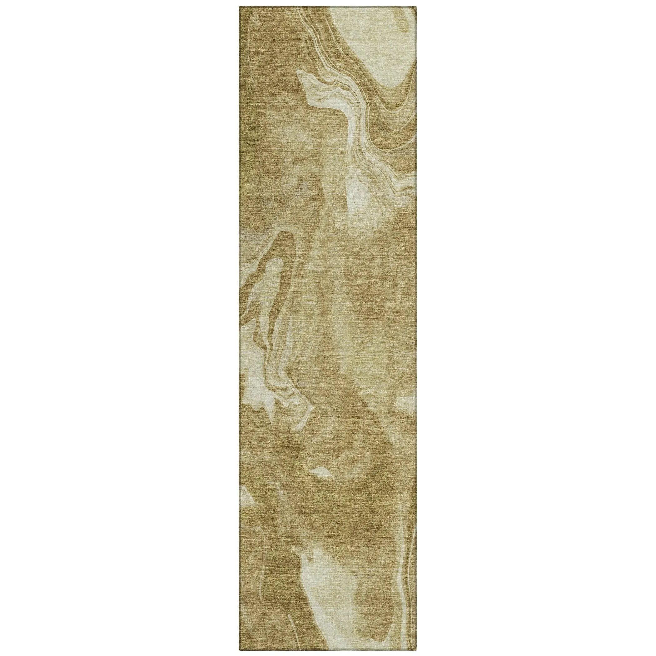 Machine Washable Indoor/ Outdoor Chantille Abstract Motion Rug