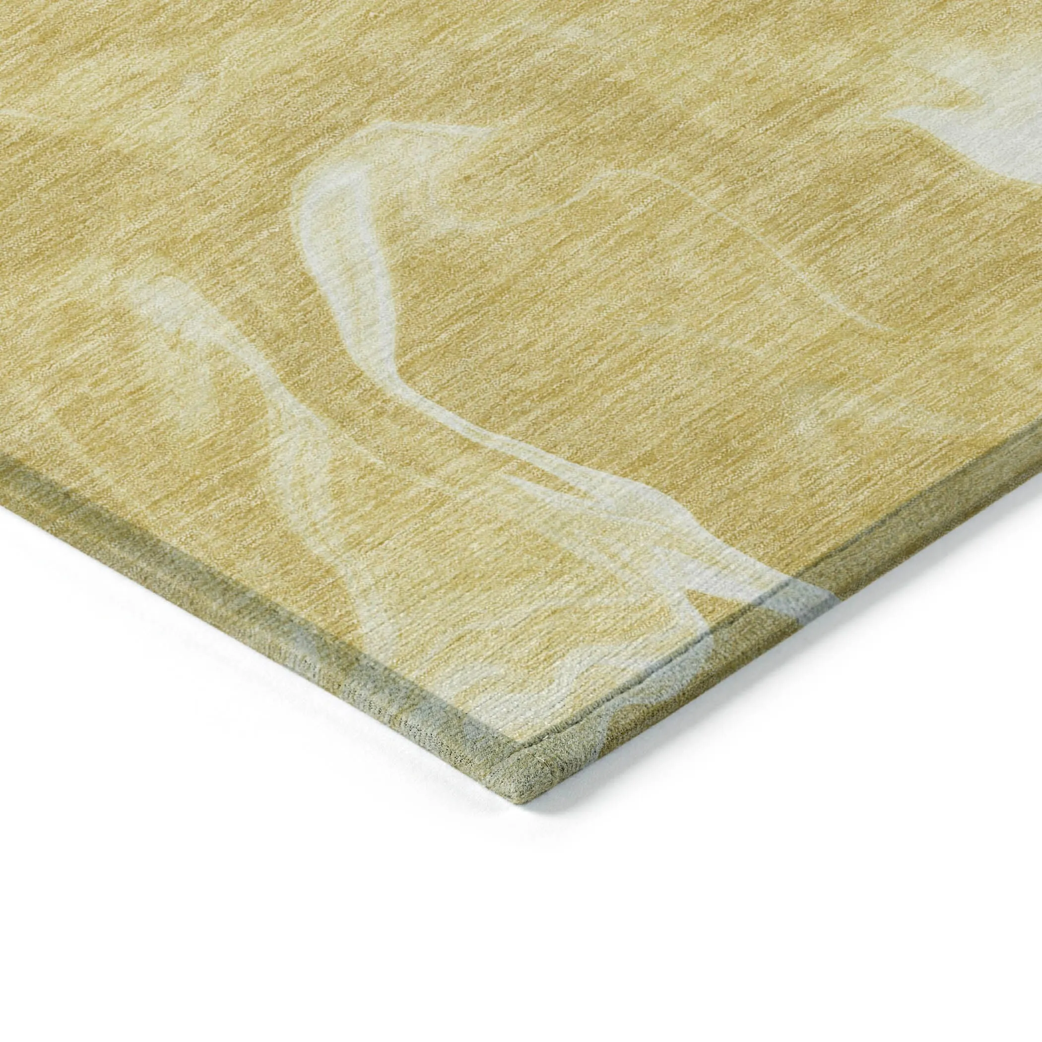 Machine Washable Indoor/ Outdoor Chantille Abstract Motion Rug