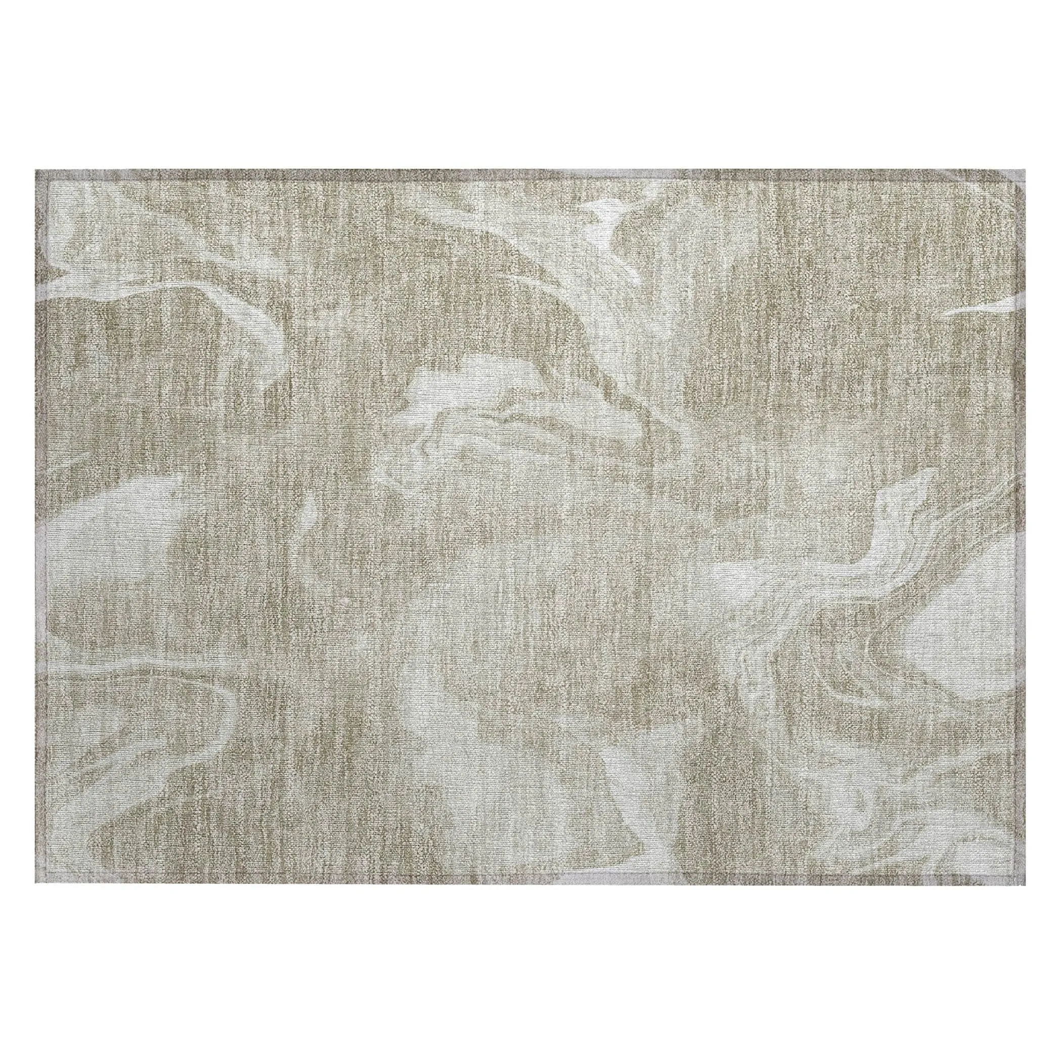 Machine Washable Indoor/ Outdoor Chantille Abstract Motion Rug