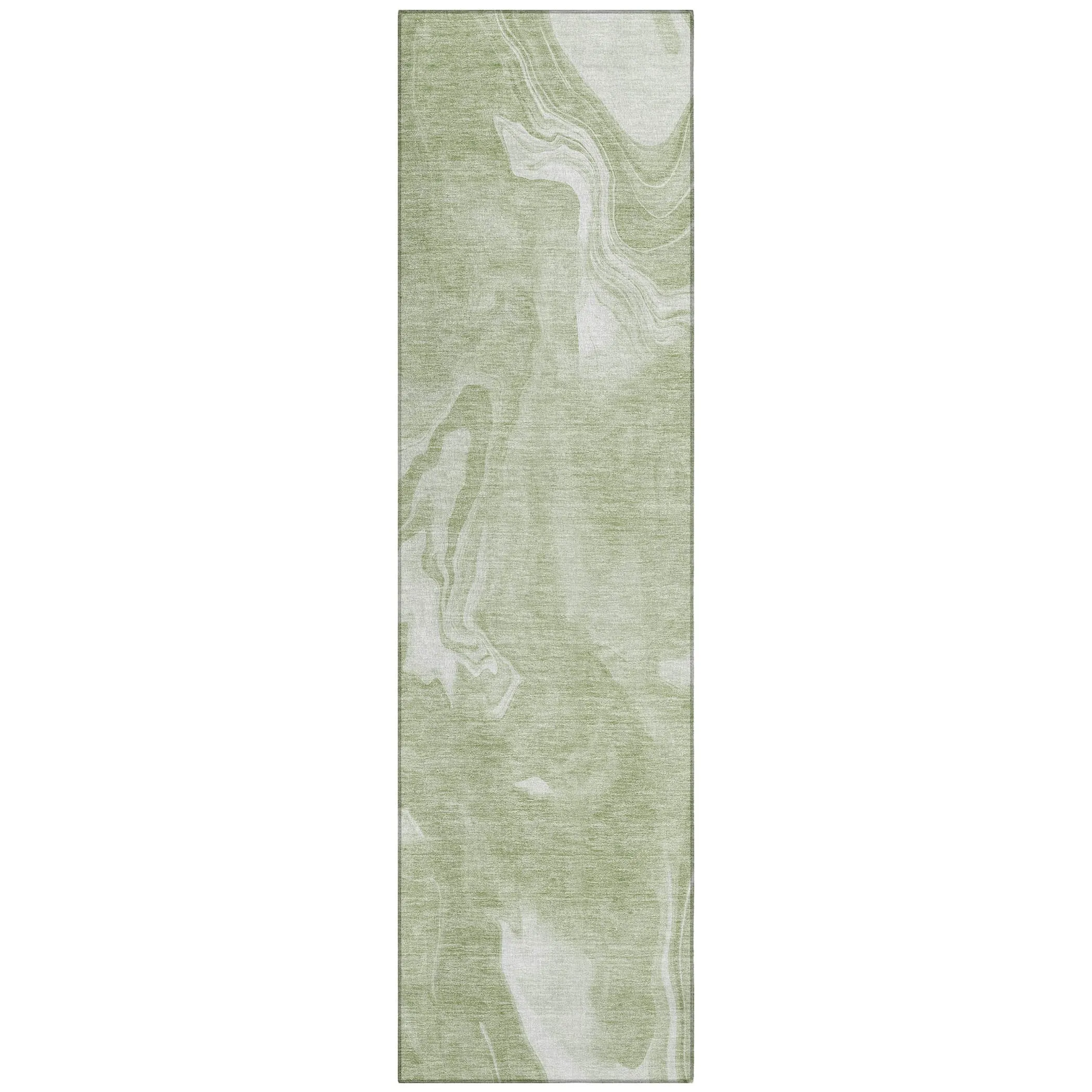 Machine Washable Indoor/ Outdoor Chantille Abstract Motion Rug