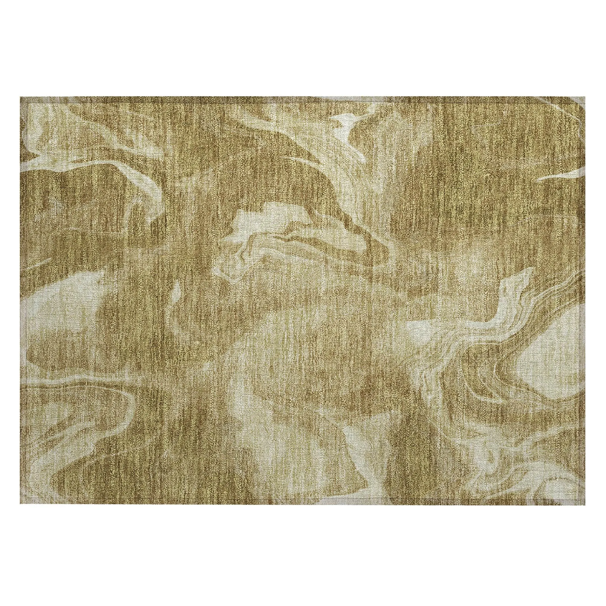 Machine Washable Indoor/ Outdoor Chantille Abstract Motion Rug